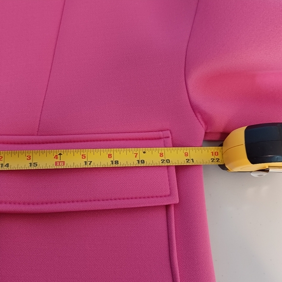 Margot Paris Hot Pink Sz M Button Down Front Jacket - Picture 10 of 12